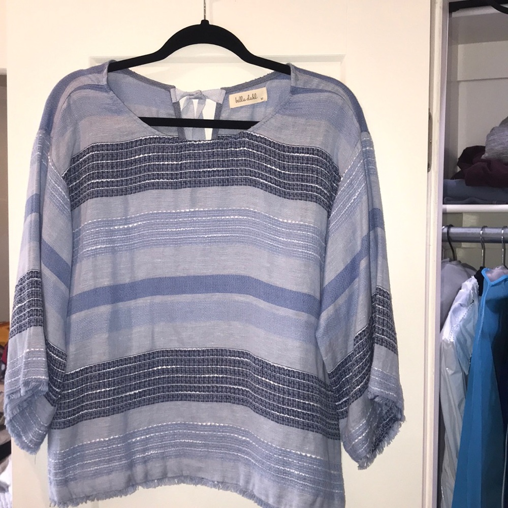 bella dahl linen blouse